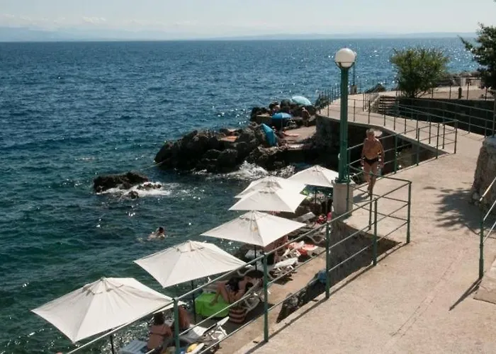 In With Sea View, Terrace, Air Conditioning, Wifi Apartmán Lovran